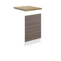 FRONTBLENDE R-Line Grau 45 cm, AP Eiche - Weiß/Braun, Holzwerkstoff (45/57.2/1.6cm) - Vicco