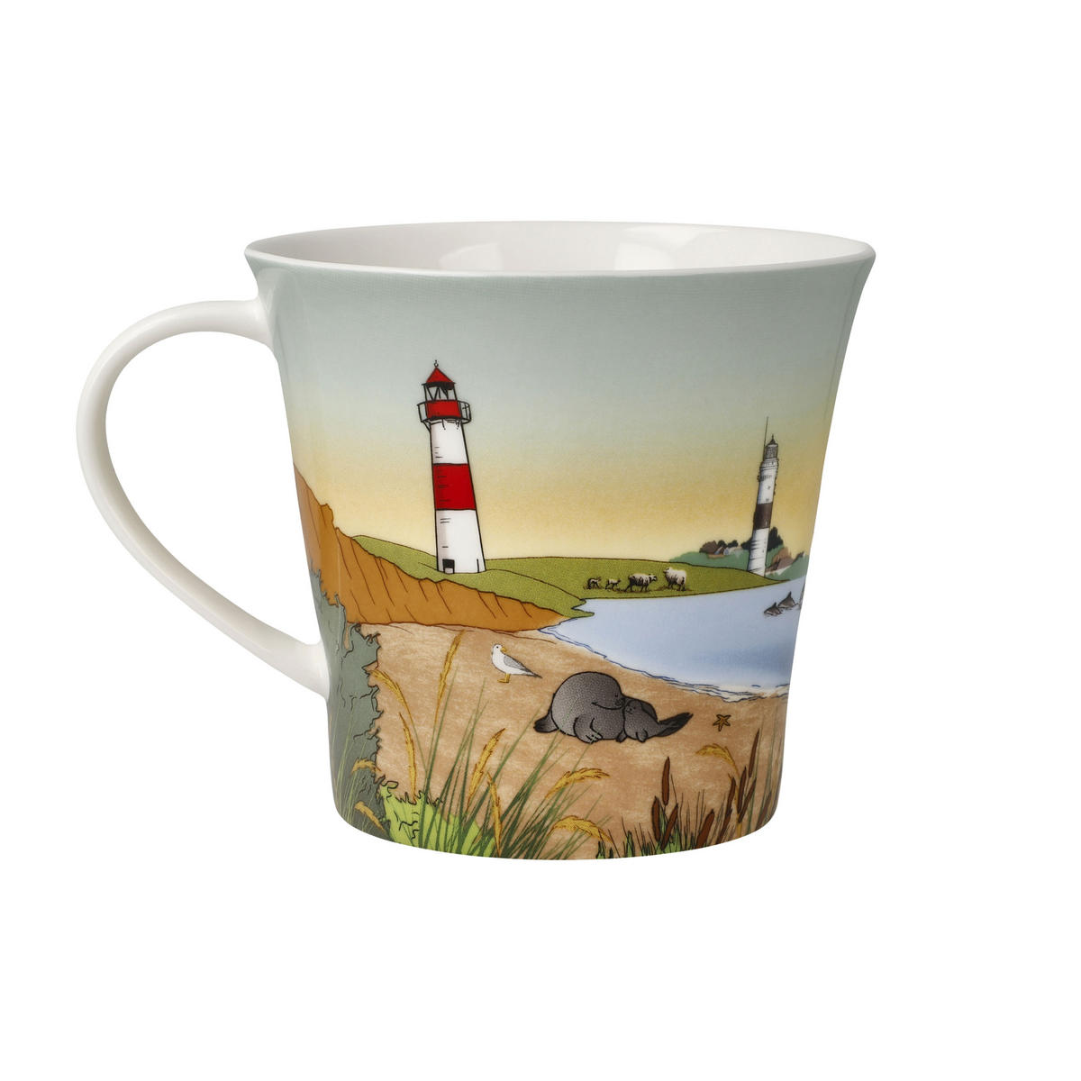 TEETASSE Sylt, Fine Bone China, Bunt, 350 ml - Multicolor, Keramik (0.35L) - Goebel