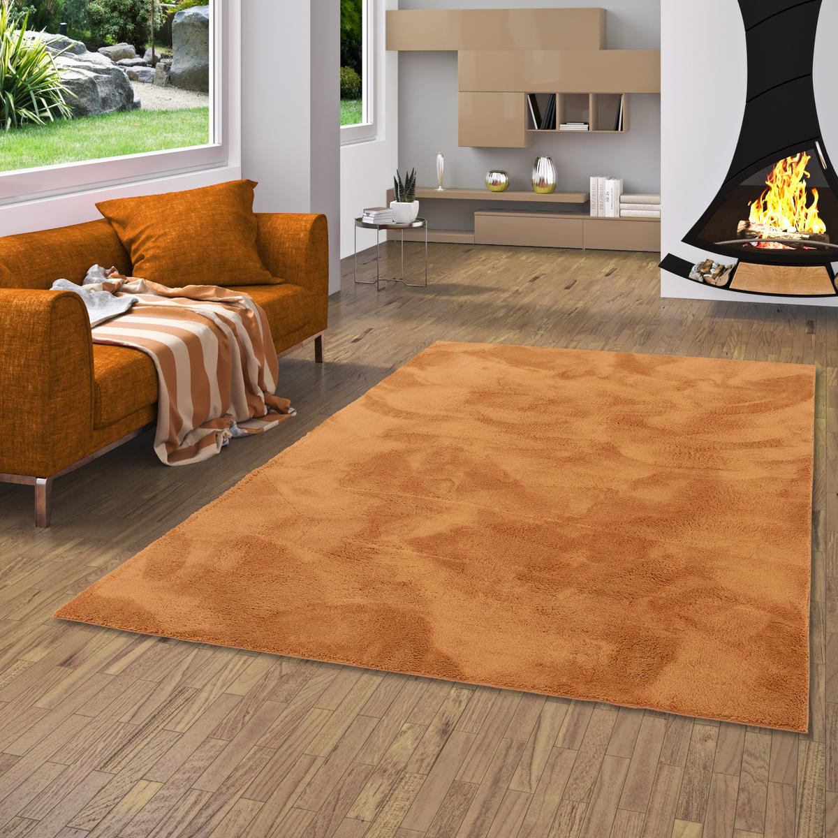 FELLTEPPICH SUPER SOFT PEARL - Terra cotta, Textil (120/170cm) - Pergamon