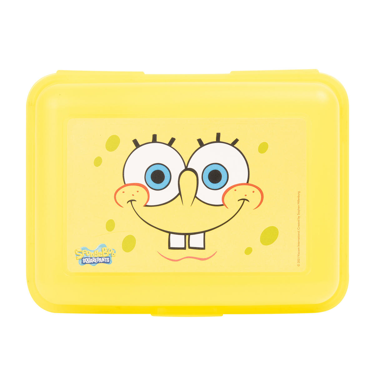 BROTDOSE Spongebob Schwammkopf Gelb 17,5 x 12,8 x 6,9 cm - Gelb, Kunststoff (17.5/6.9/12.8cm)