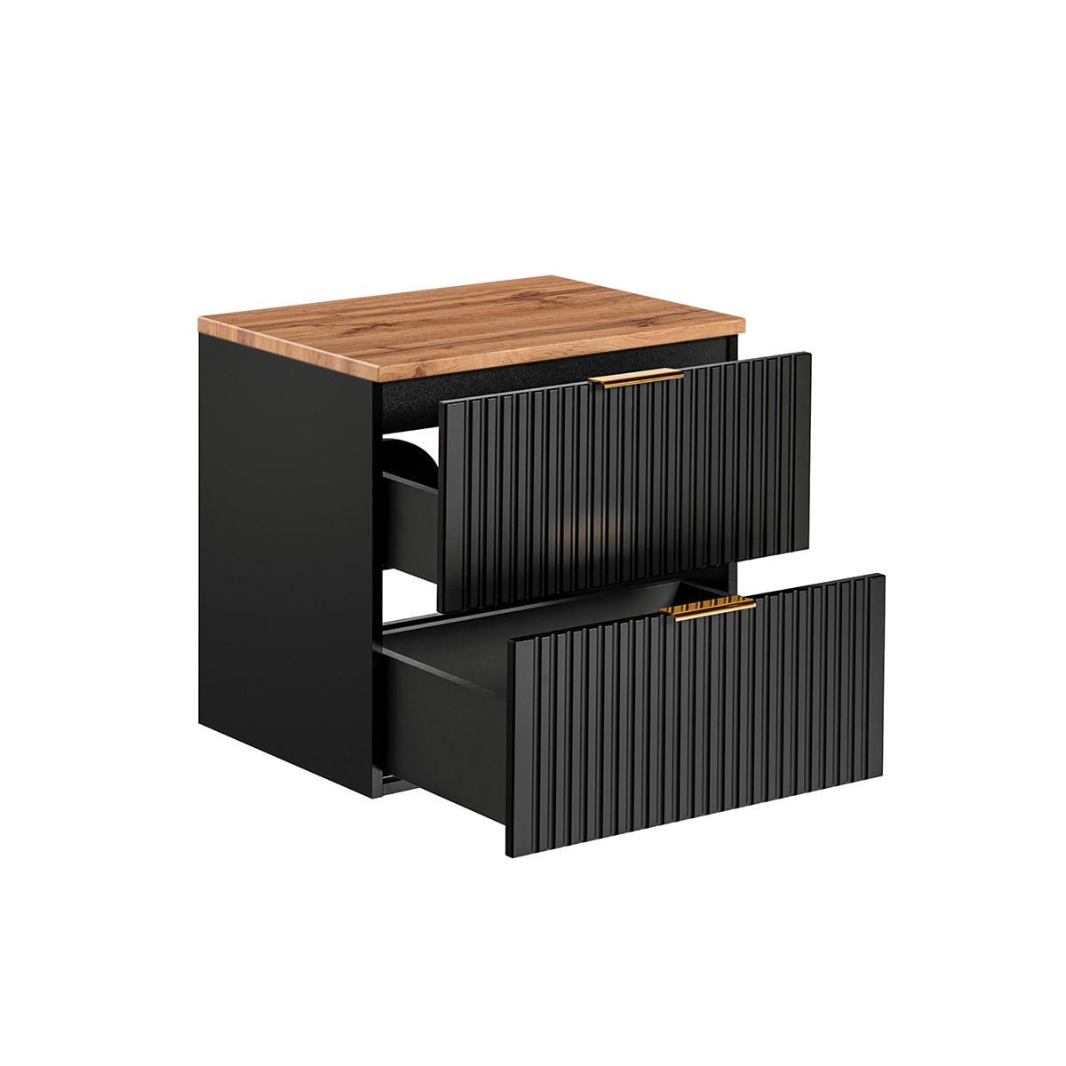 Thumbnail - Petits-meubles Waschtischunterschrank, Schwarz, Holzwerkstoff, 60.6x59x46 cm, Badezimmer, Badezimmerschränke, Bad Unters...