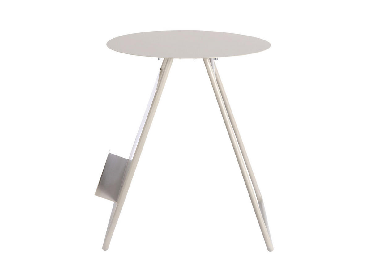 BEISTELLTISCH Esencia - Grau - 40/40/48 cm - Grau, Metall (40/40/48cm) - Leitmotiv