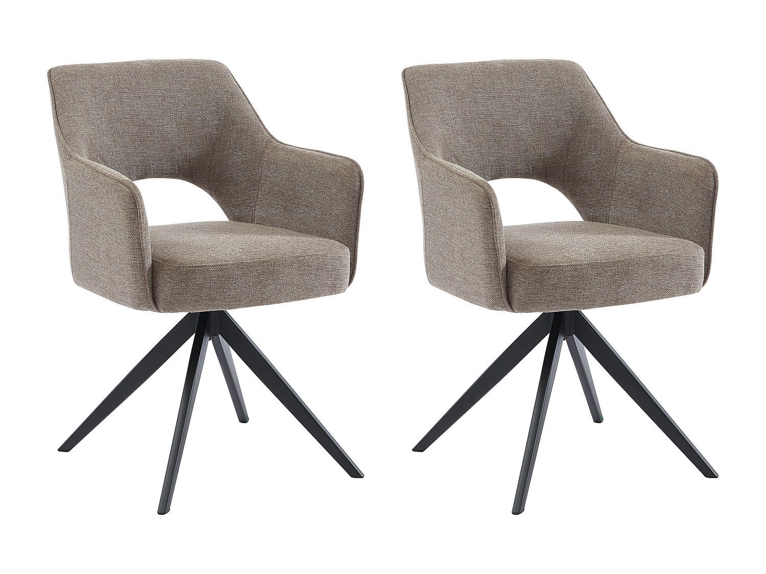 Vente-Unique Stuhl Taupe 58x84x59 cm