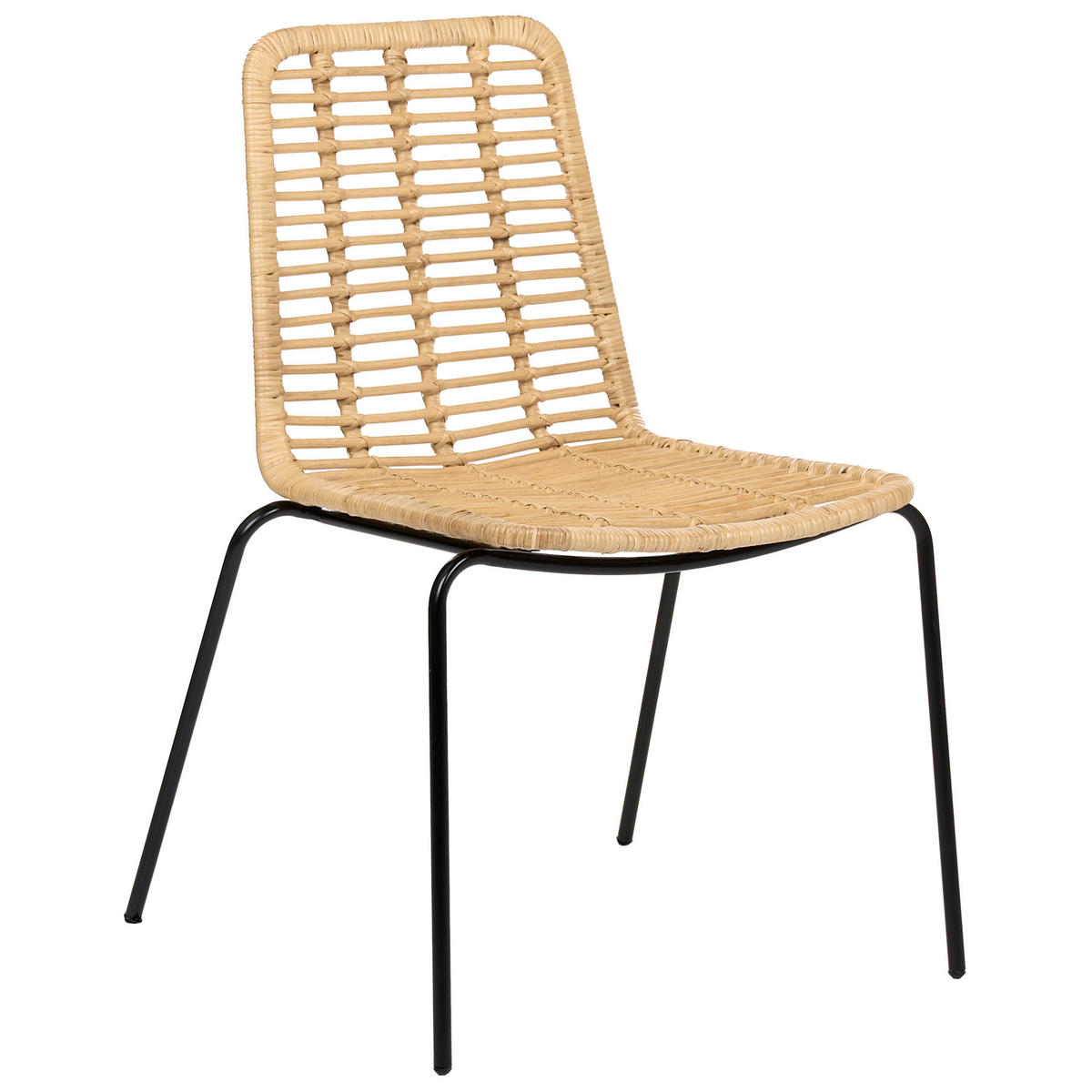 JÍDELNÍ ŽIDLE 2 ks sada Ratan Přírodní Taos - přírodní, přírodní materiály (56/82/55cm) - Beliani