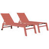 SONNENLIEGEN Barbados Terracotta 2er-Set - Orange, Kunststoff (61/95/198cm) - Happy Garden