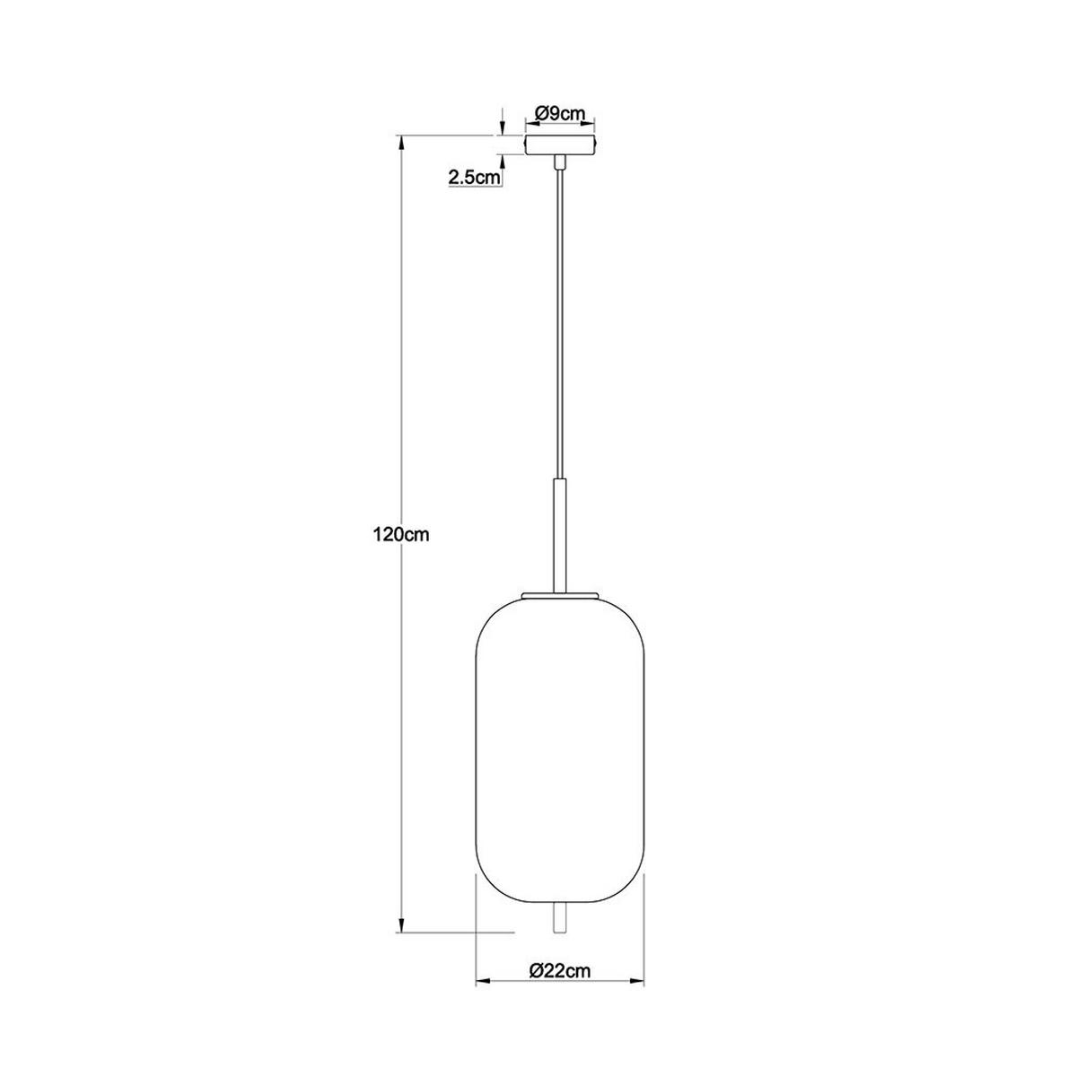 LED HÄNGELEUCHTE Metall Silber - Silberfarben, Glas (22/22/120cm) - Globo Lighting