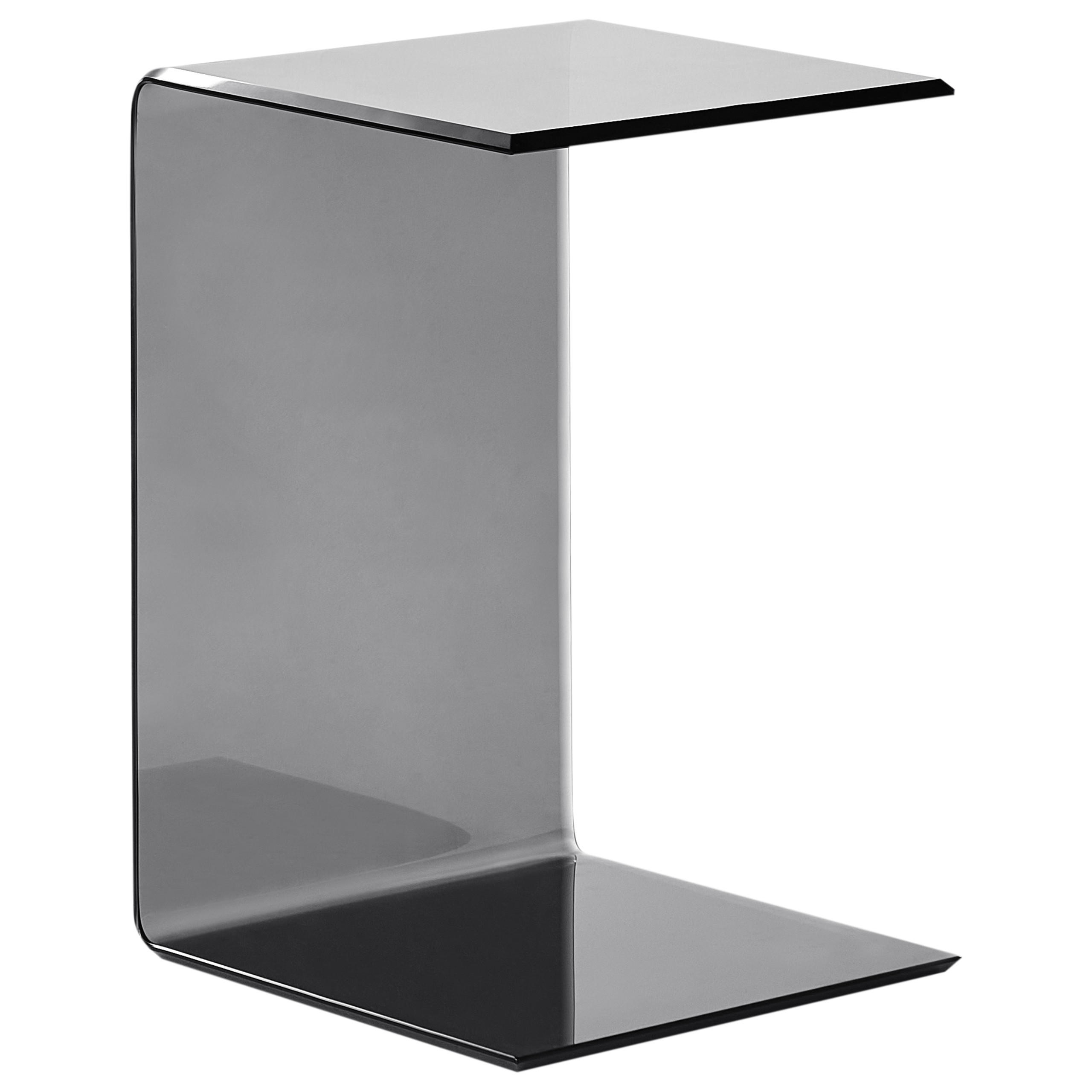 BEISTELLTISCH Schwarz Lourdes - Schwarz, Glas (40/40/61cm) - Beliani