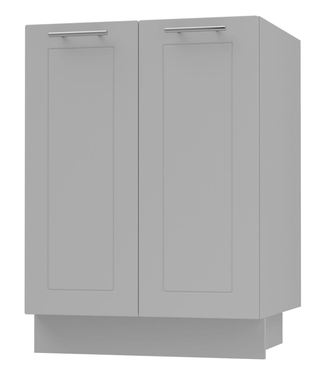 UNTERSCHRANK Bari D11/60 Grau / RAL 7040 fenstergrau 60 / 50 / 82cm - Grau, Holz/Holzwerkstoff (60/82/50cm) - Feldmann-Wohnen