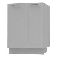 UNTERSCHRANK Bari D11/60 Grau / RAL 7040 fenstergrau 60 / 50 / 82cm - Grau, Holz/Holzwerkstoff (60/82/50cm) - Feldmann-Wohnen