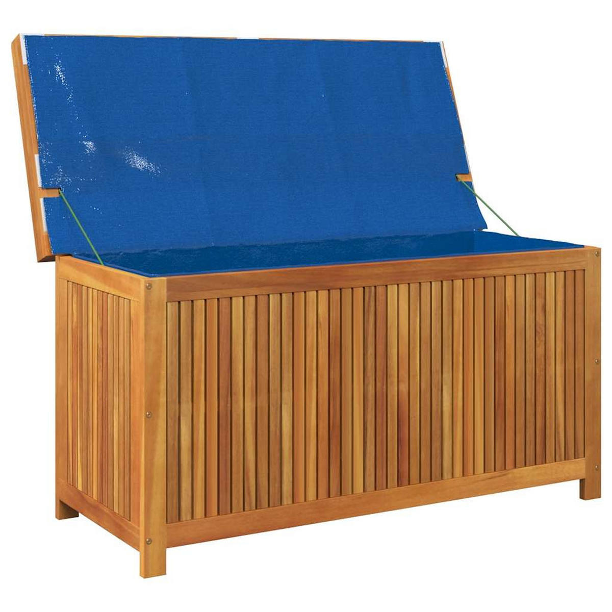 OUTDOOR-KISSENBOX 113/50/60,5 Cm Massivholz Akazie - Creme, Holz (50/60.5/113cm) - vidaXL