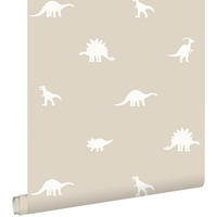 TAPETE Dinosaurier 53 cm x 10.05 m - Beige, Papier (53/0.1cm) - ESTAhome