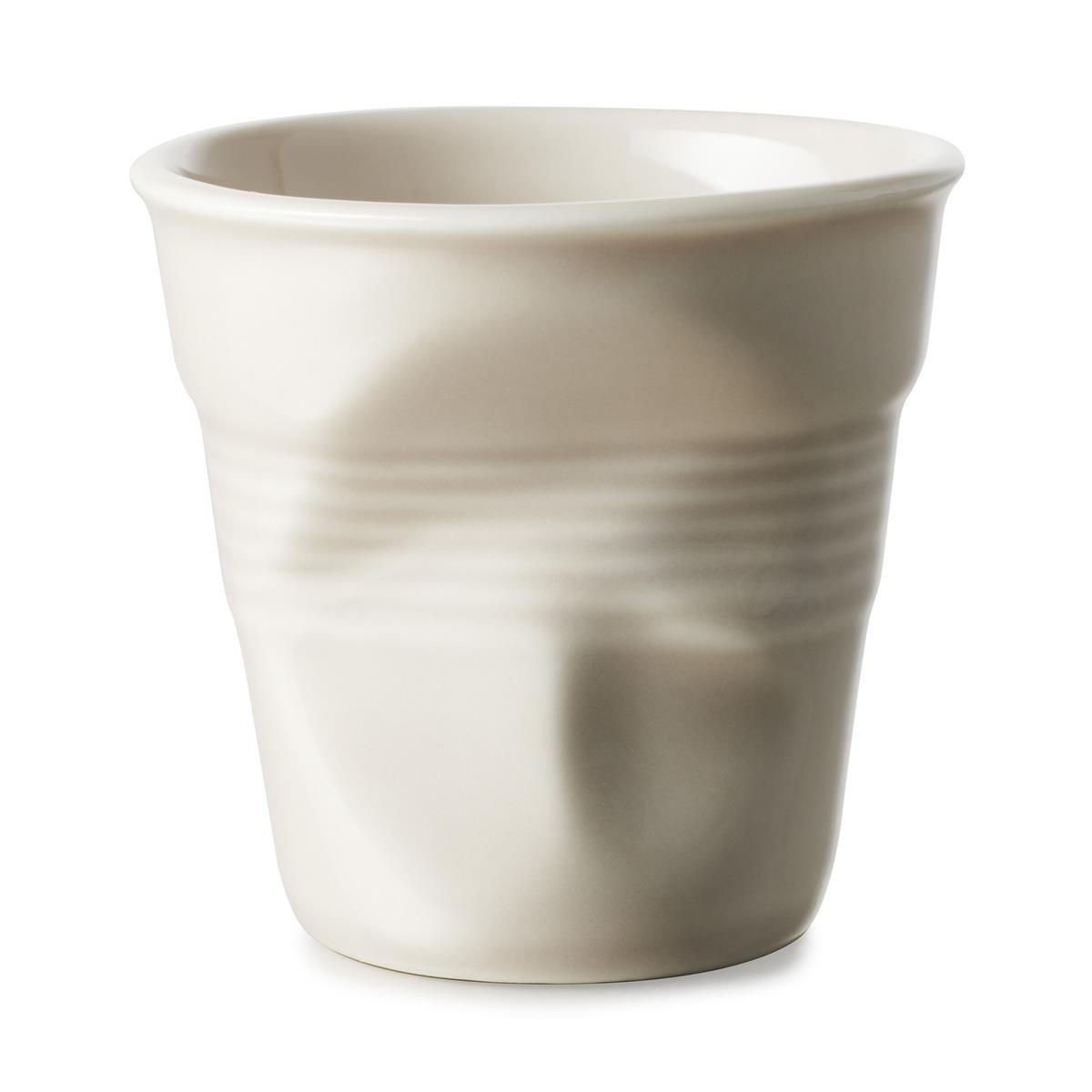 KNICKBECHER Cappuccino 0,18l Pebble - Creme, Keramik (0.18L) - Revol Porcelaine France