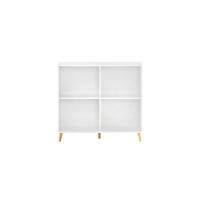 AKTENREGAL Jaguar Large 92,6x100x41 cm 4 Fächern Weiß - Weiß, Holz (100/92.6/41cm) - PROREGAL
