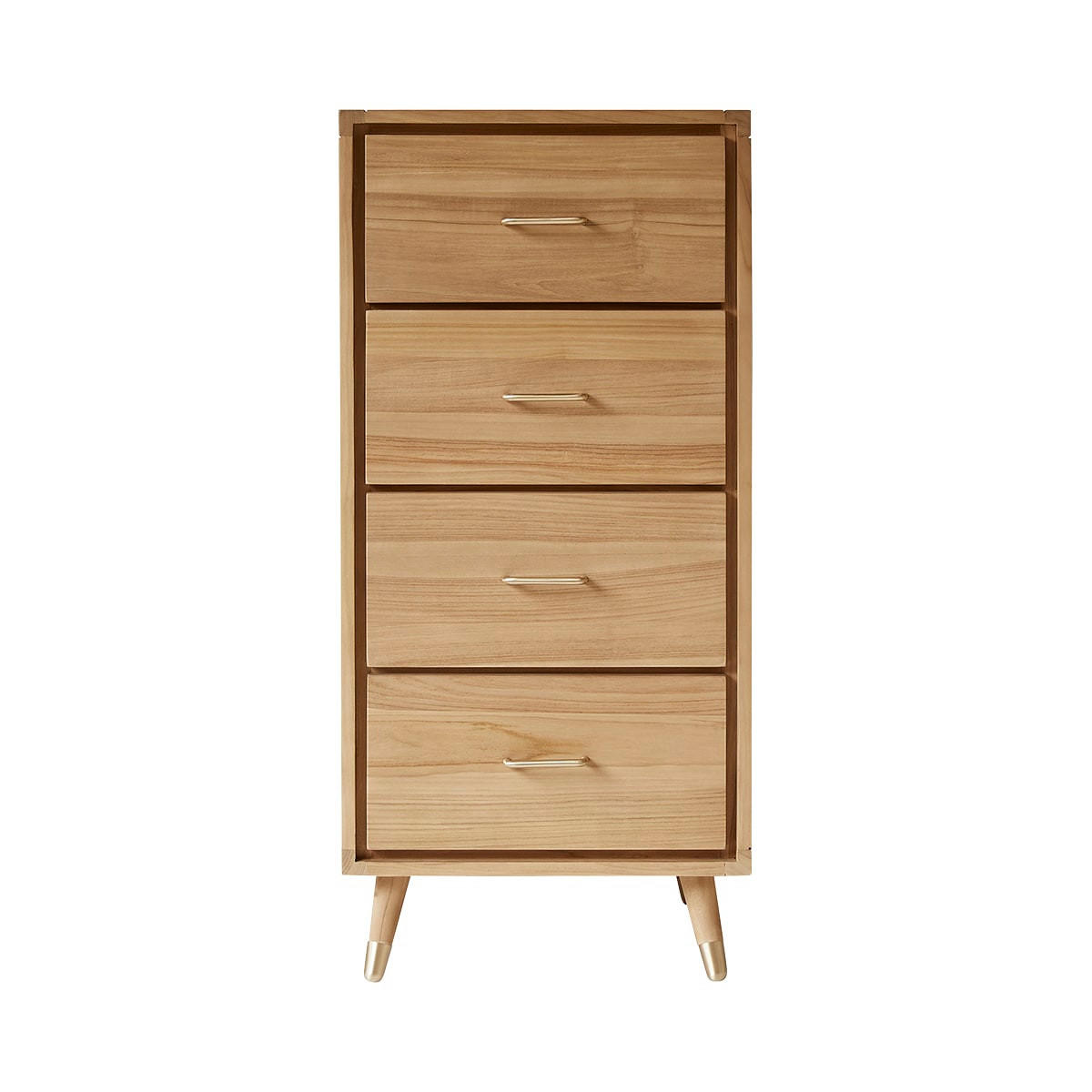 KOMMODE Kort Natur aus Teak - Naturfarben, Holz (54/116/50cm) - Tikamoon