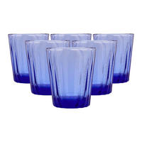 WASSERGLÄSER Onde blau 280 ml 6er Set - Blau, Glas (0.28L) - La Rochère