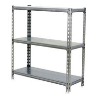SCHWERLASTREGAL Baby Metal Shark HxBxT 90 x 120 x 40 cm Fachlast 200 kg Verzinkt - Silberfarben, Metall (120/90/40cm) - PROREGAL