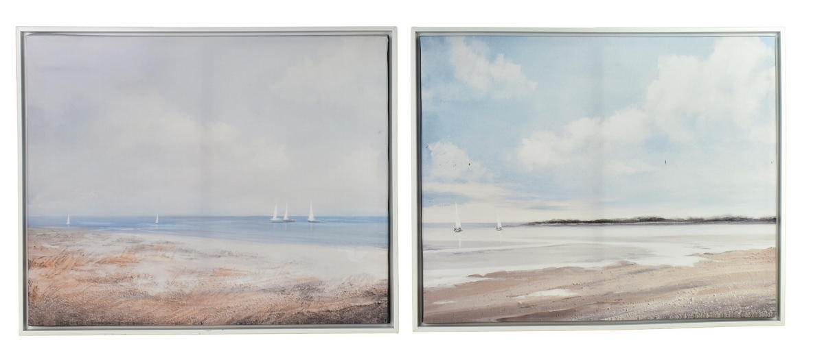 BILD Inga 2er Set 40/3/50 cm Kunstoff - Blau, Kunststoff (40/50cm) - Mondex