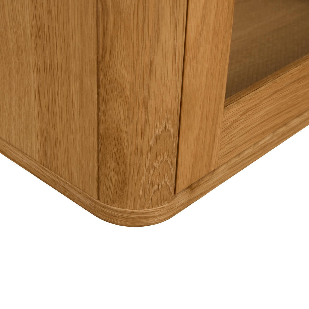 VITRINE Eiche massiv - Eichefarben/Braun, Holz/Holzwerkstoff (180/60/34cm) - Furnhouse