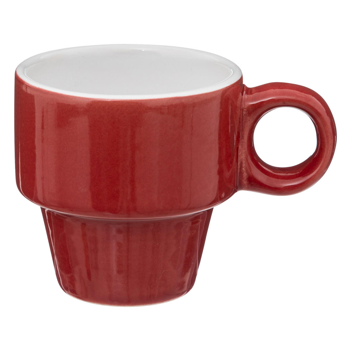 STÄNDER mit 6 Tassen Colorama Mehrfarben 64 ml 8,9/7/22,8 cm - Multicolor, Keramik (0.064L) - Secret de Gourmet