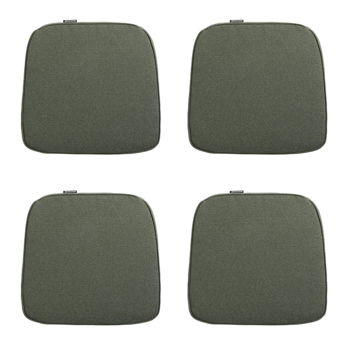 SITZKISSEN Manchester 48/48 cm 4er-Set - Grün, Textil (48/7.5/46cm) - Madison