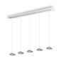 LED-HÄNGELEUCHTE Santa Air 5-flammig Weiß - Weiß, Metall (11/11/3.2cm) - s.luce
