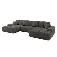 WOHNLANDSCHAFT ENSI-U - 353x164x88 cm Anthrazit - Anthrazit, Holzwerkstoff/Kunststoff (357/69/164cm) - ALTDECOR