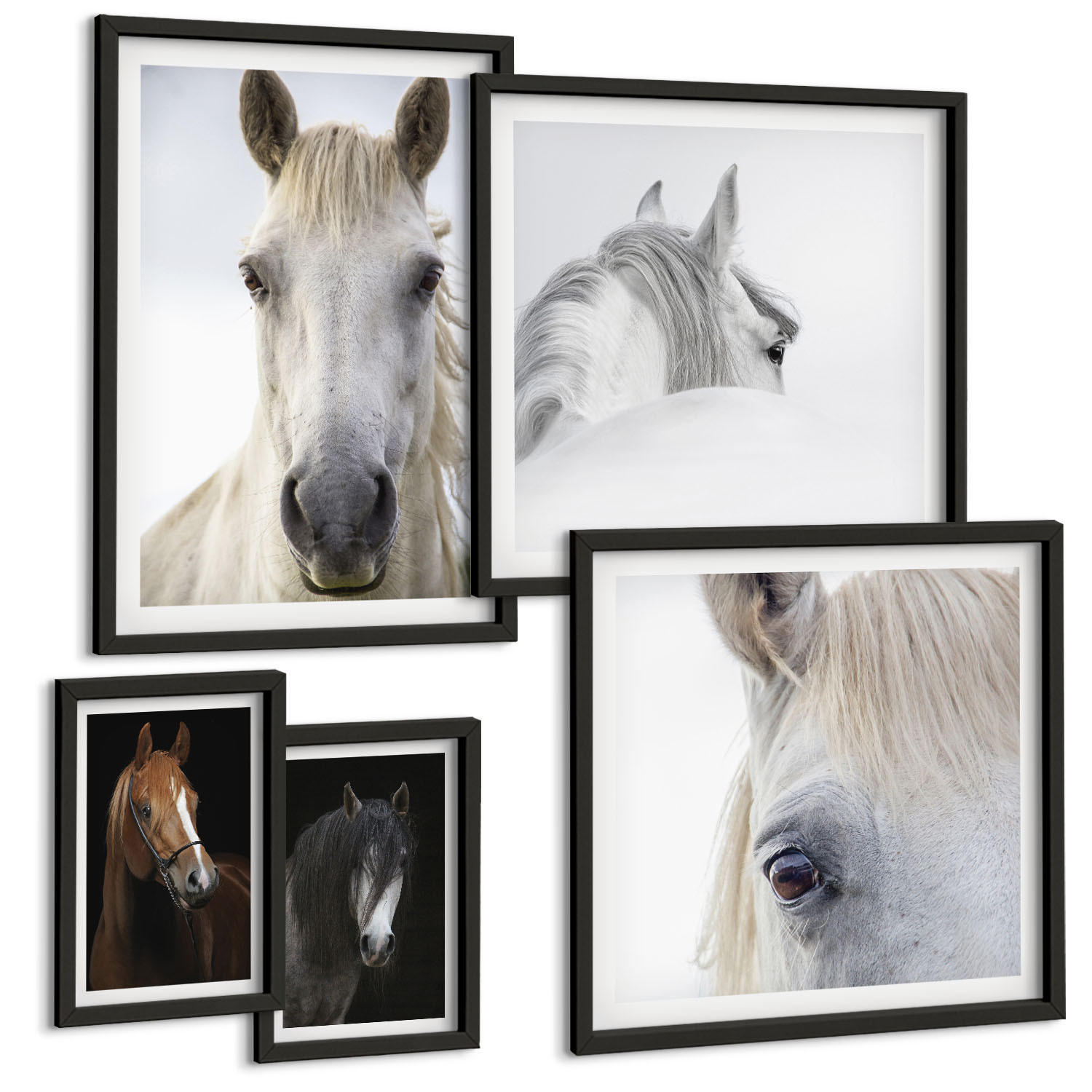 Tulup Bilder Schwarz 40x60 cm