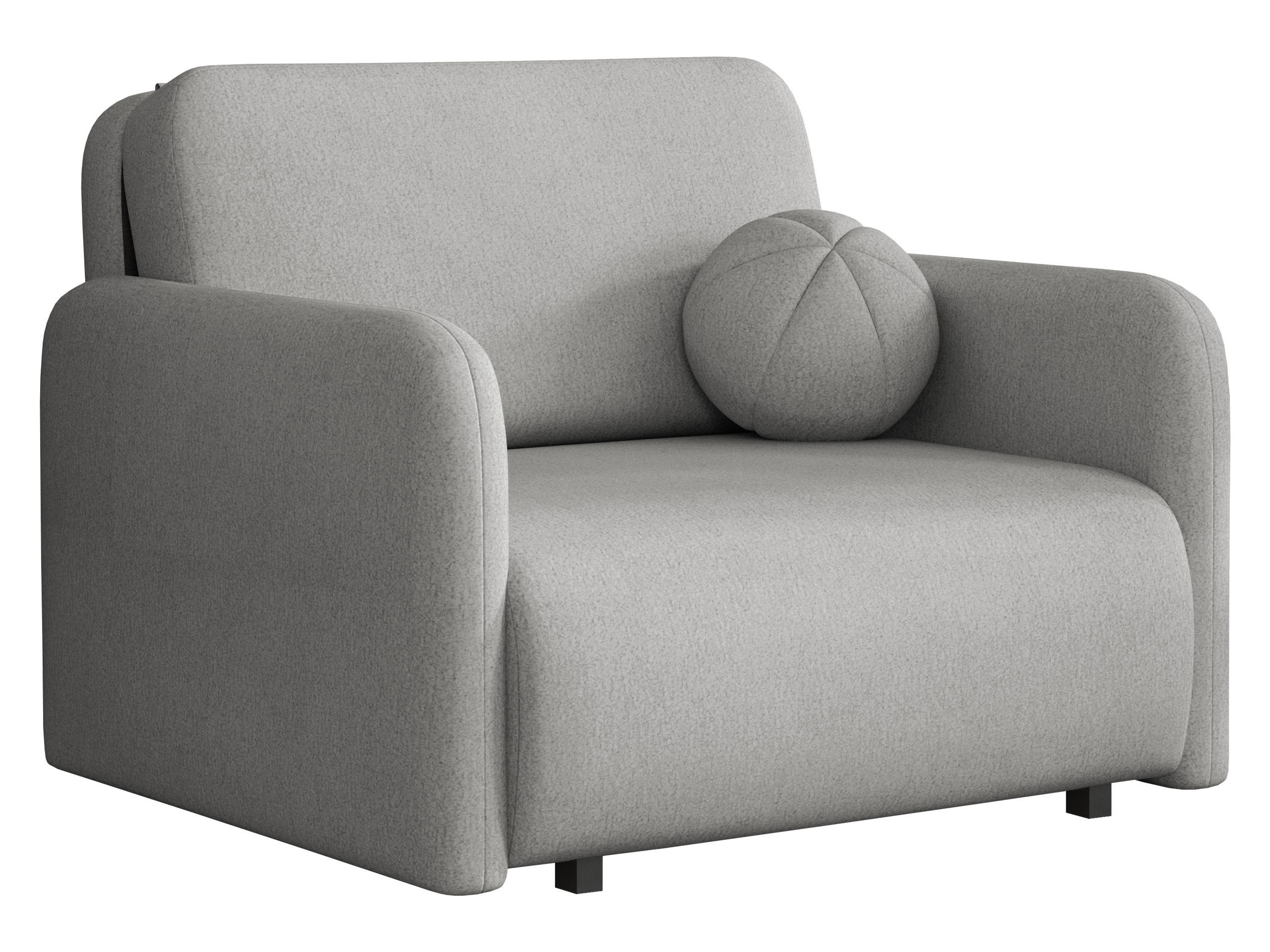 SCHLAFSOFA Viva Sun I - Hellgrau/Schwarz, Holz/Textil (100/85/103cm) - MIRJAN24