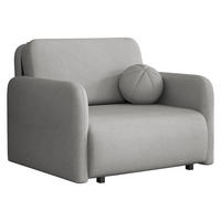 SCHLAFSOFA Viva Sun I - Hellgrau/Schwarz, Holz/Textil (100/85/103cm) - MIRJAN24