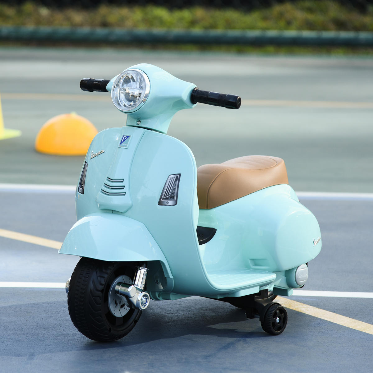 ELEKTRO KINDERMOTORRAD, Grün/ Rot/Weiß, Kunststoff-+ Metall - Grün, Metall (66.5/38/52cm) - HOMCOM