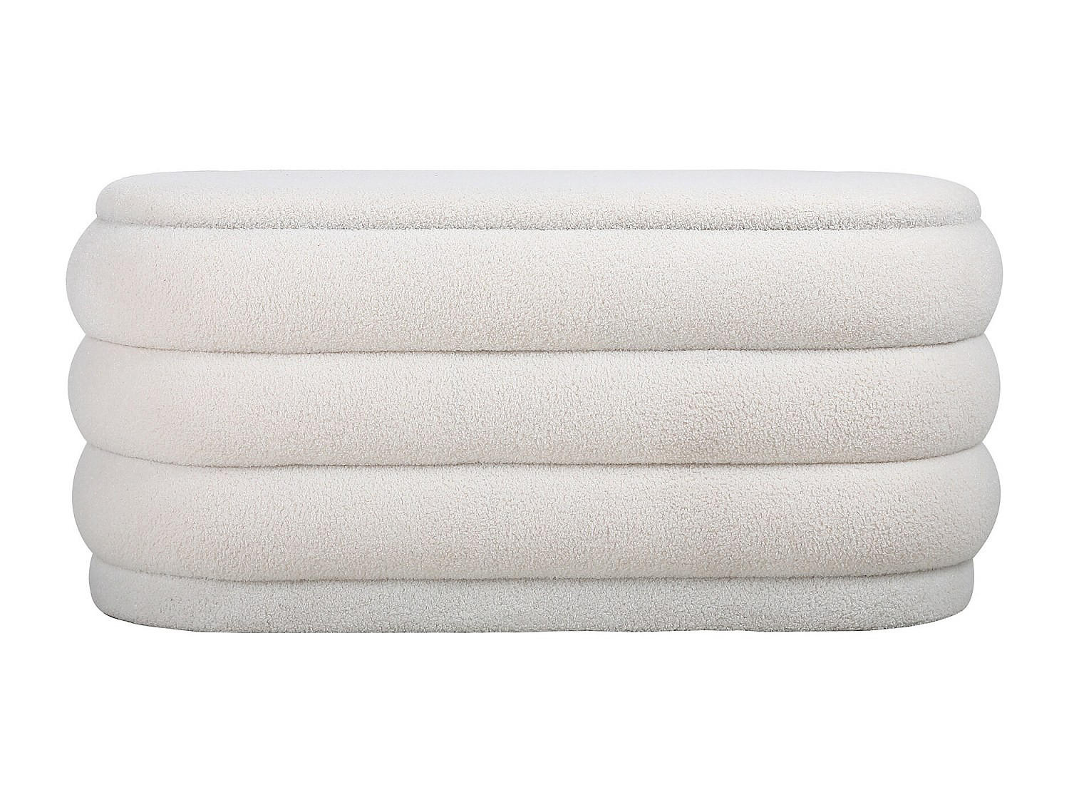 SITZBANK - 112 cm x 47 cm - Stoff - Weiß - ECAMBI - Weiß, Textil (112/49/47cm) - Vente-Unique