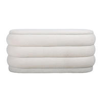 SITZBANK - 112 cm x 47 cm - Stoff - Weiß - ECAMBI - Weiß, Textil (112/49/47cm) - Vente-Unique