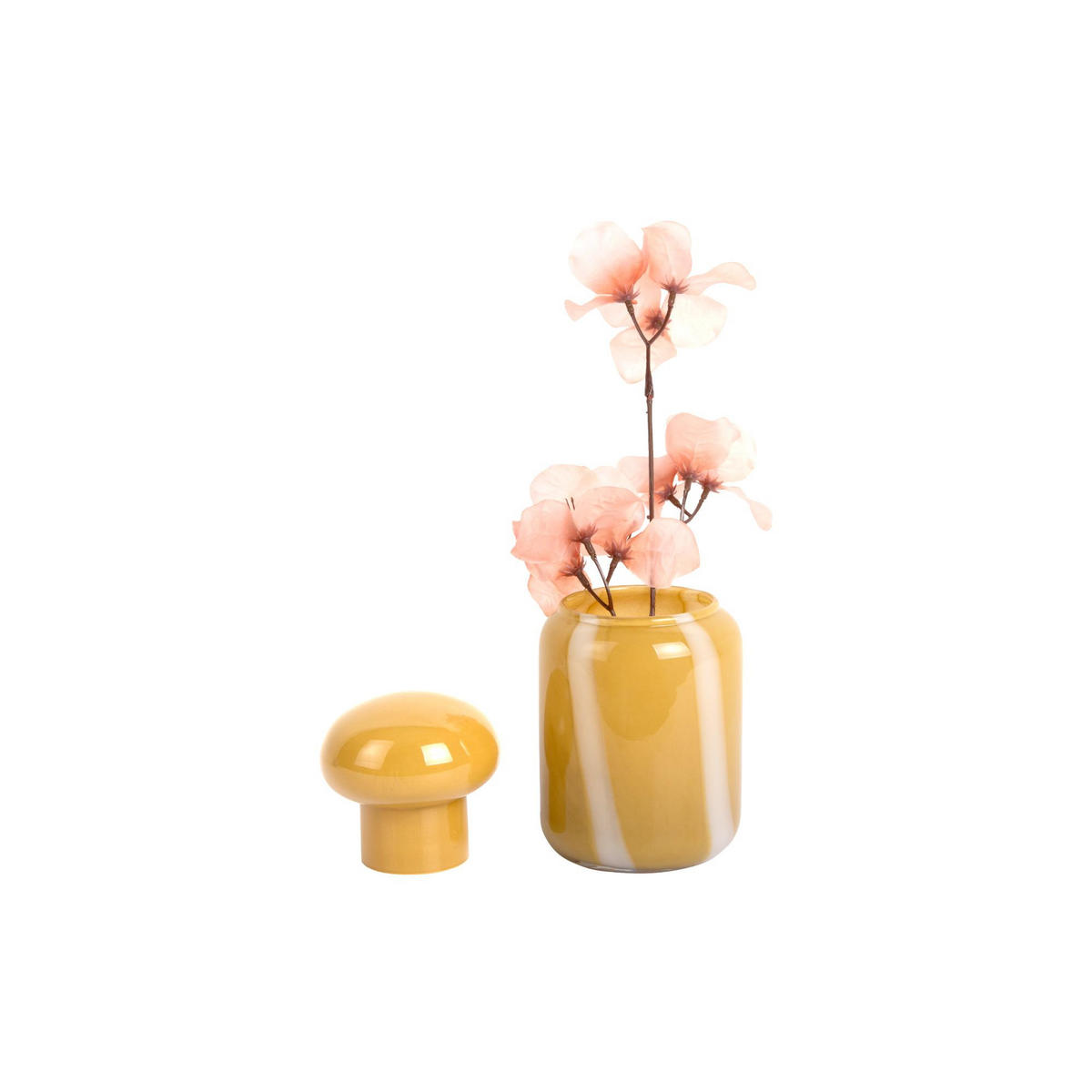 VASE Dulce Raya Small - Gelb - 10/19 cm - Gelb, Glas (10/19cm) - Present Time