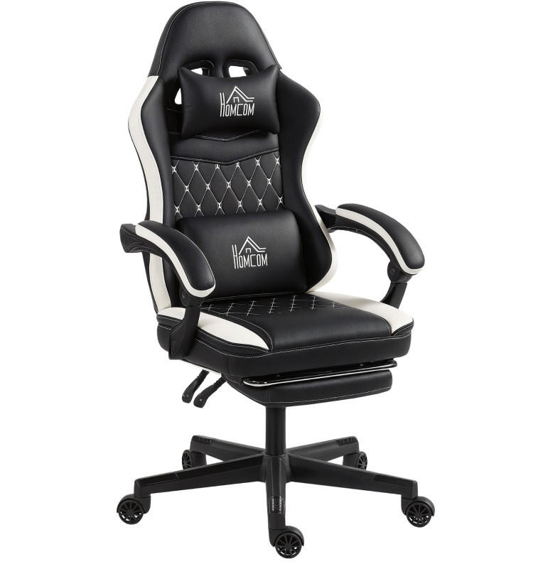 CHEFSESSEL 64/118-128/65 cm Schwarz aus Polyester mit Fußstütze - Schwarz, Kunststoff (64/128/65cm) - OKMYHOME