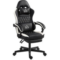 CHEFSESSEL 64/118-128/65 cm Schwarz aus Polyester mit Fußstütze - Schwarz, Kunststoff (64/128/65cm) - OKMYHOME