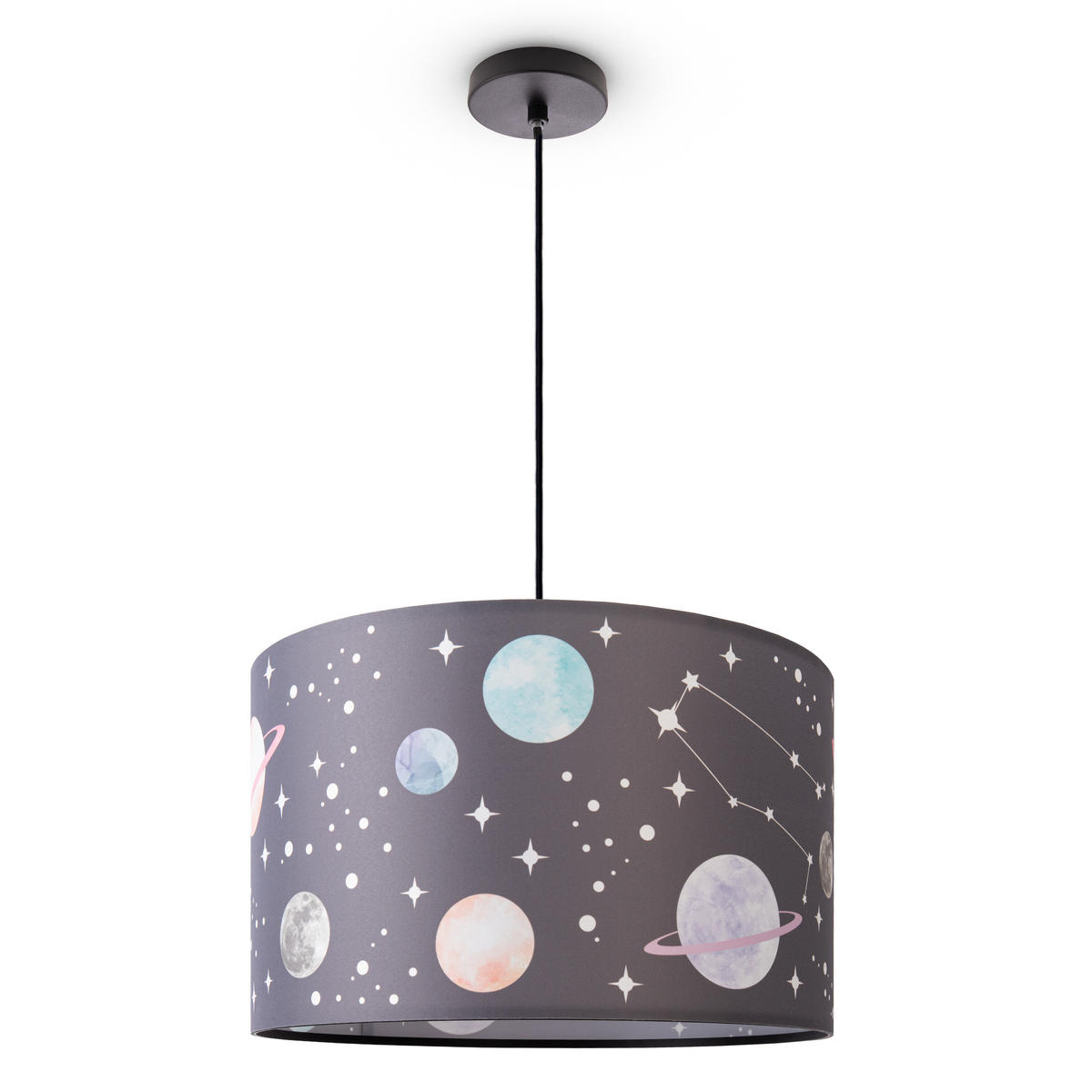 PENDELLEUCHTE Hugo Pd1 Cos 347 - Schwarz, Metall (45.5/45.5/27cm) - Paco Home