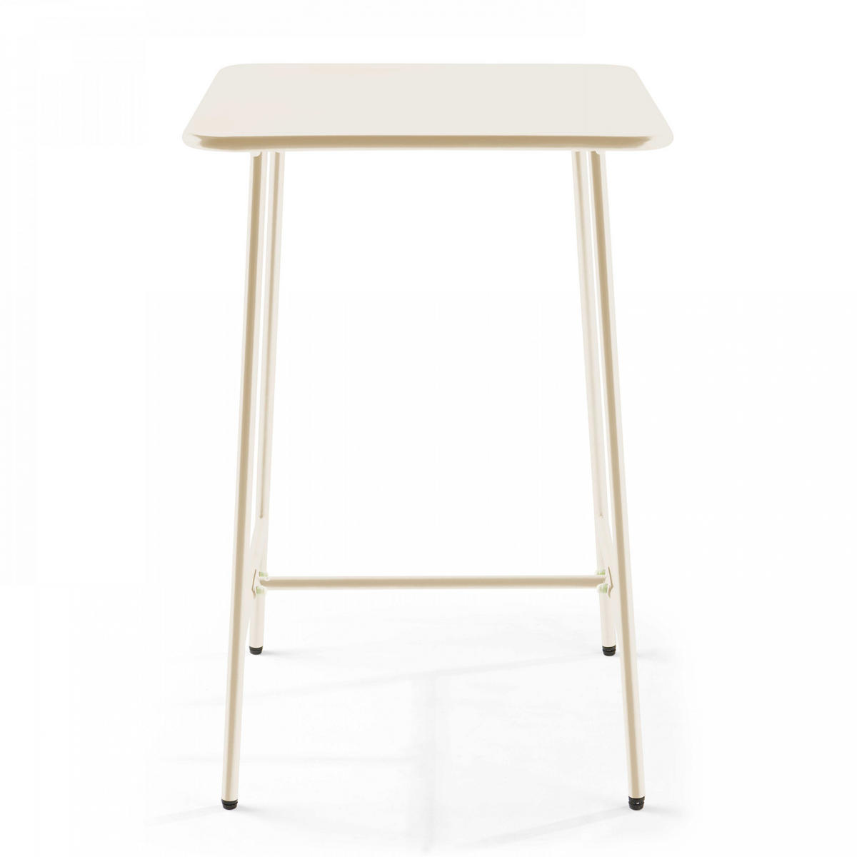 GARTENSET 5-tlg., Elfenbeinfarbe - Beige, Metall - Oviala