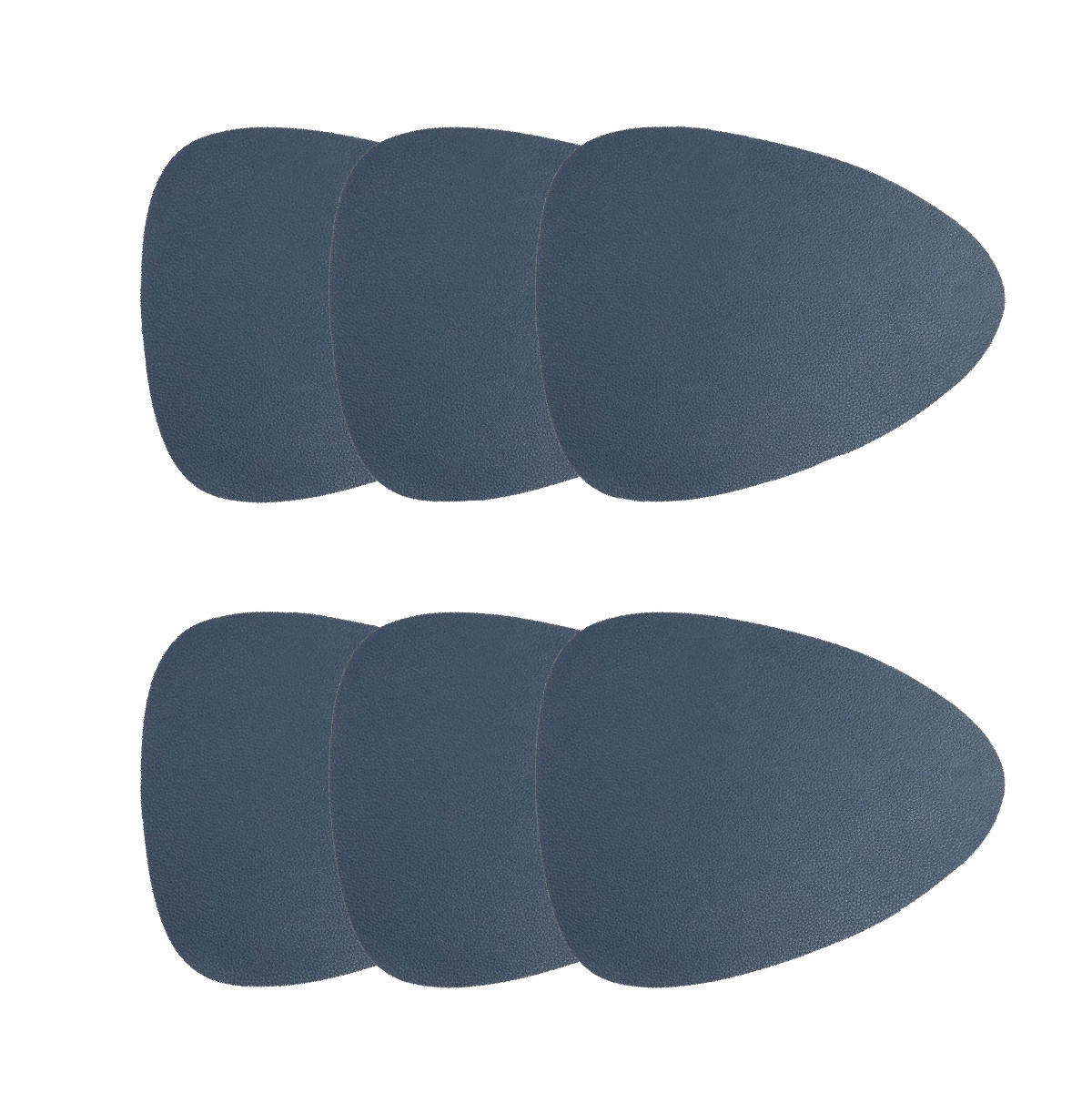 TISCHUNTERLAGE Femelo dunkelblau 38 cm 6er-Set - Dunkelblau, Textil (38/38cm) - Homla