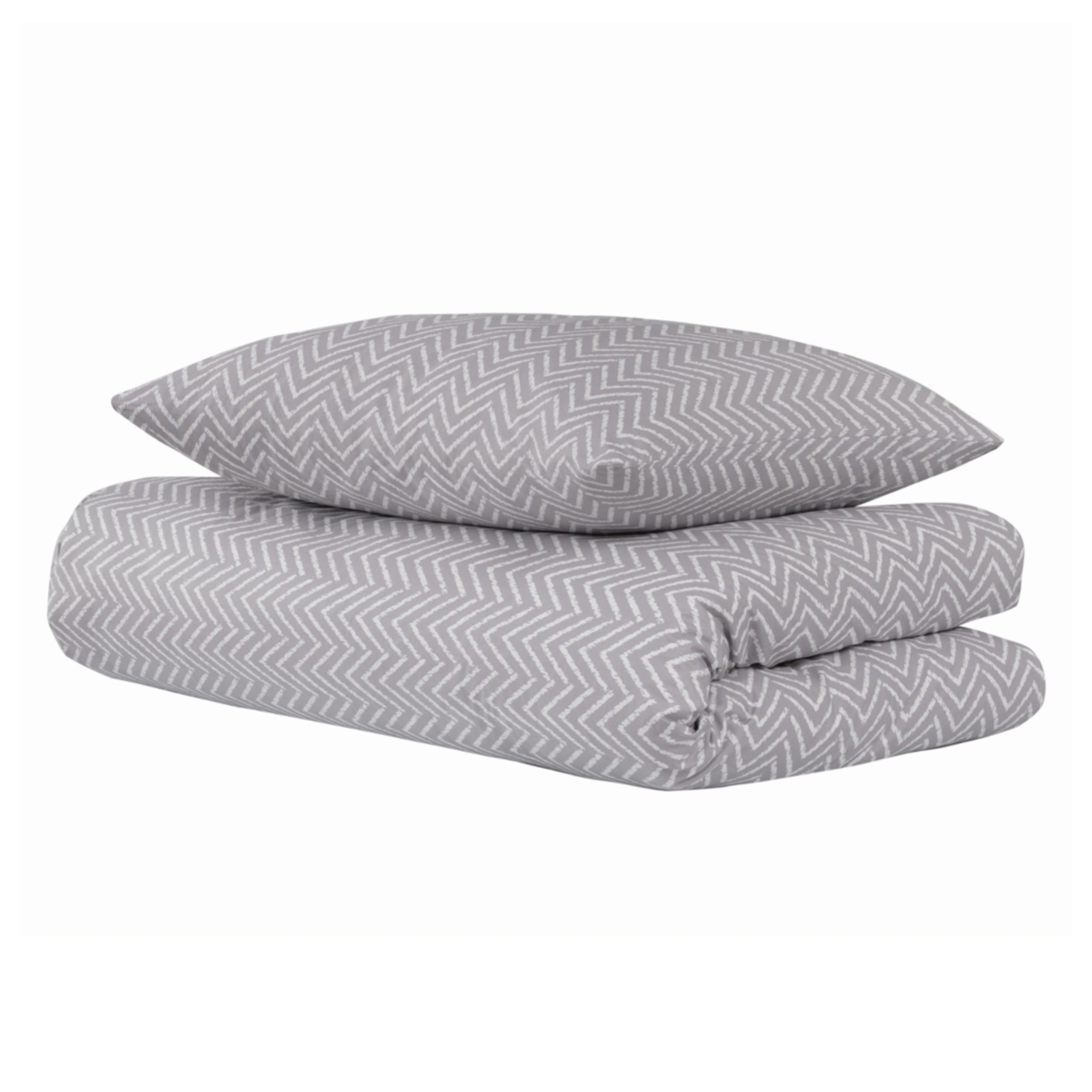 BETTWÄSCHESET Grebur - Renforcé - 2-teilig - 155 x 220 cm - Hellgrau - Hellgrau, Textil (155/220cm) - Uncover by Schiesser