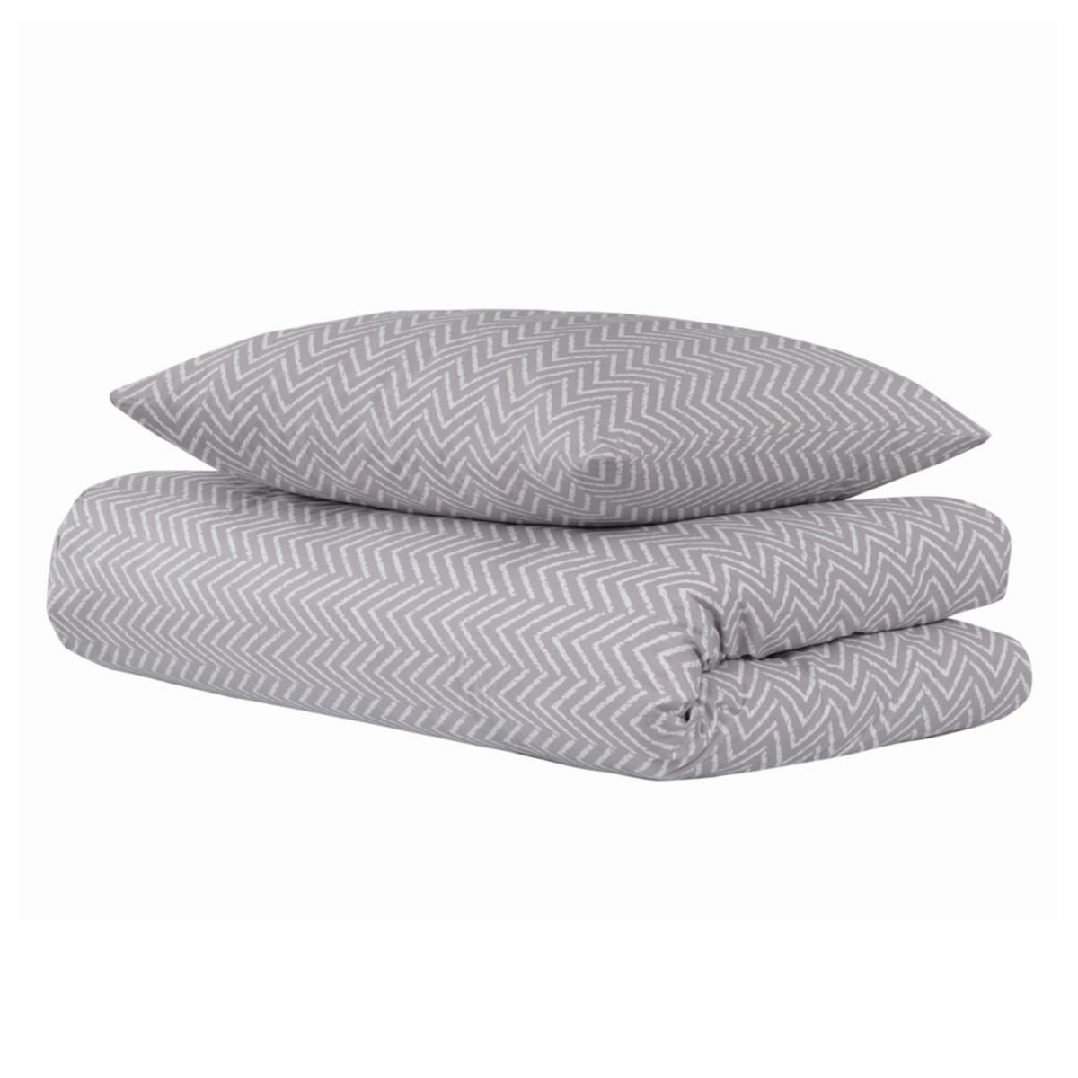 BETTWÄSCHESET Grebur - Renforcé - 2-teilig - 155 x 220 cm - Hellgrau - Hellgrau, Textil (155/220cm) - Uncover by Schiesser