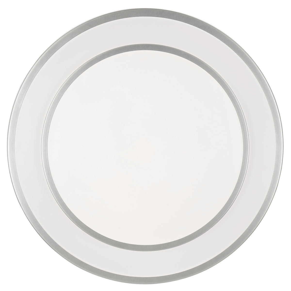 LED DECKENLEUCHTE Luciano Aluminium/Weiß 39/39/7,8 cm - Multicolor, Metall (39/39/7.8cm) - Brilliant