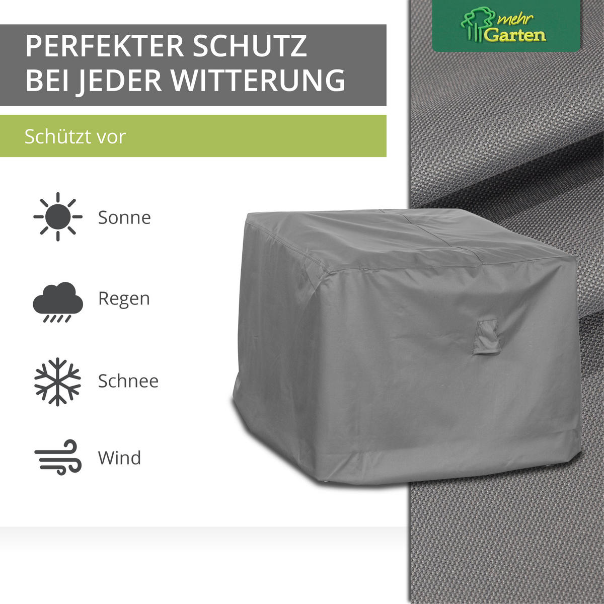 SCHUTZHÜLLE für Loungesessel SHP-20065 - Grau, Kunststoff (100/80/100cm) - mehr Garten