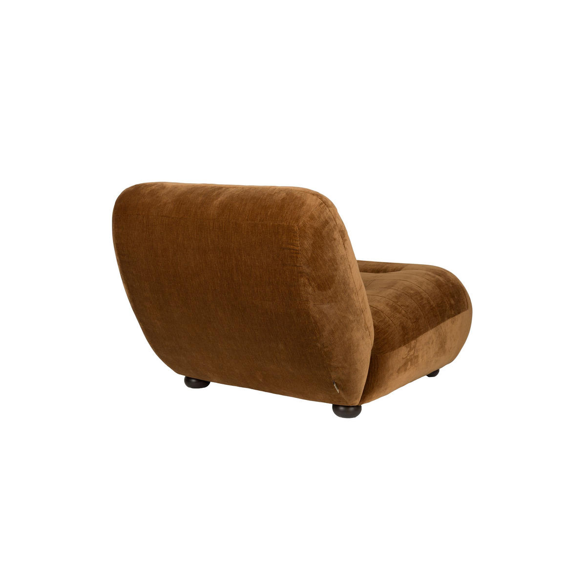 SESSEL Wyatt Samt Cognac Braun - Braun, Kunststoff (87/70.5/101cm) - Dutchbone