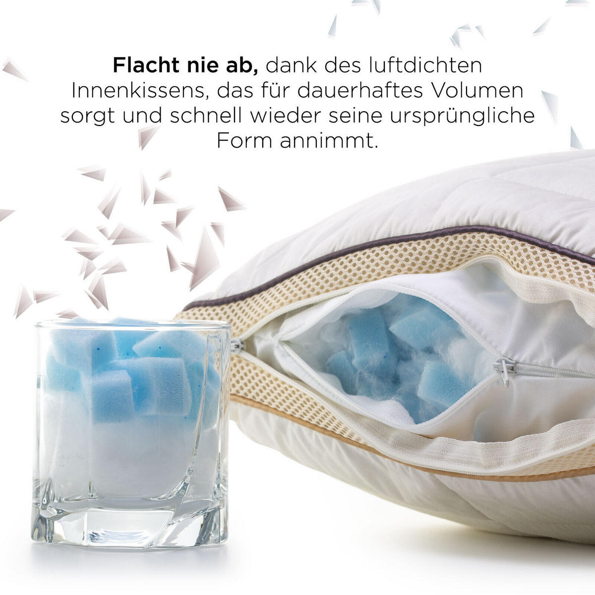 KOPFKISSEN NEO Microfaser Weiß 40×80 - Weiß, Textil (80/40cm) - Vitapur