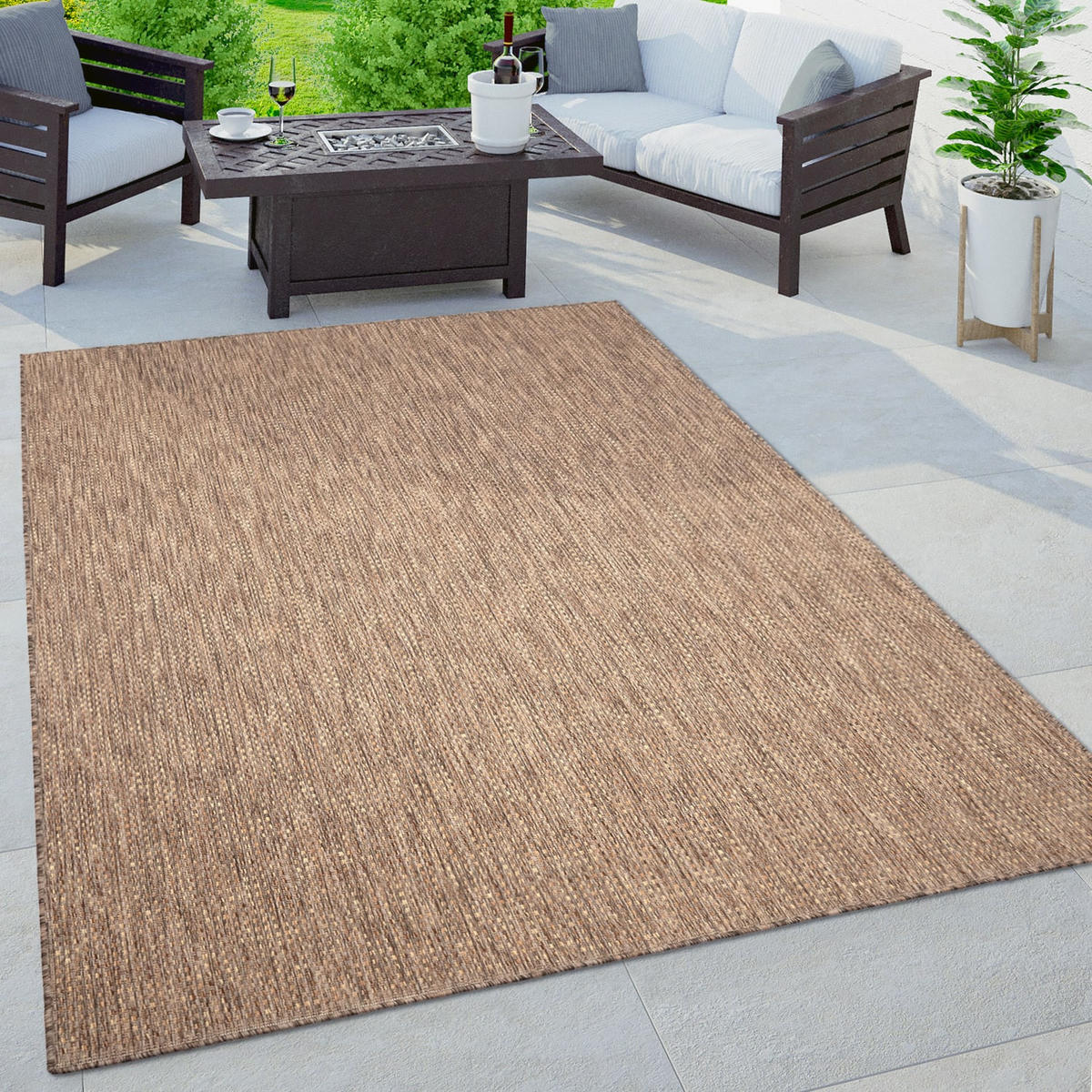 OUTDOORTEPPICH 120/160 cm Napoli 777 - Beige, Kunststoff (120/160cm) - Paco Home