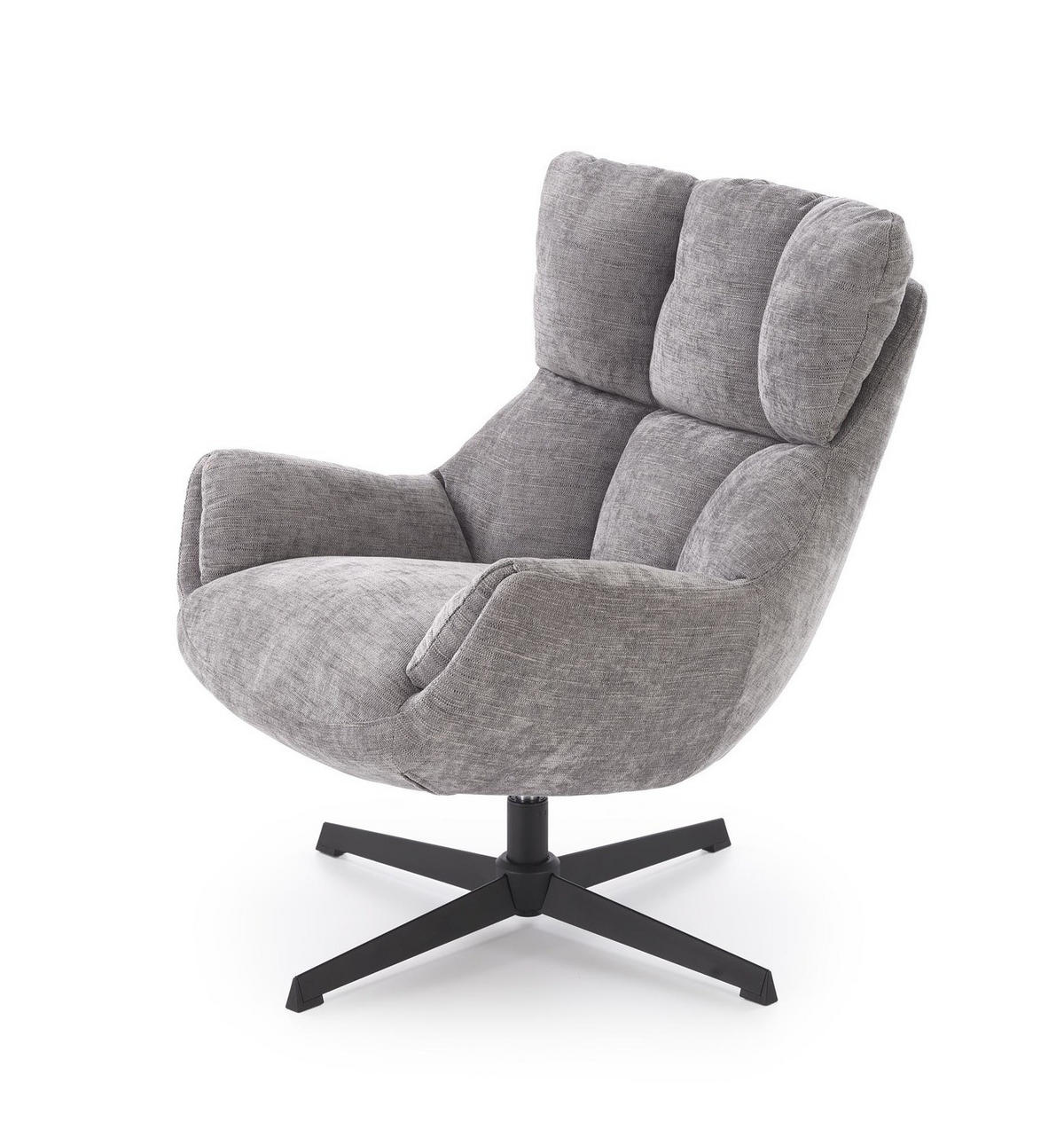 DREHSESSEL mit Polsterung COZY 360° - Grau, Textil (72/87/79cm) - Lookway