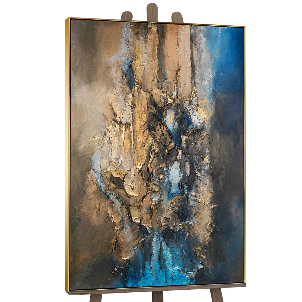 YS-art gallery Gemälde Gold 120x80 cm