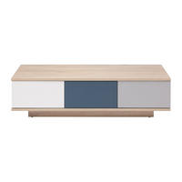 COUCHTISCH - 120 cm x 60 cm - Holz, Platte - Naturfarben Hell, Mehrfarbig - FILUTIA - Multicolor/Naturfarben, Holz (60/120/32cm) - Vente-Unique