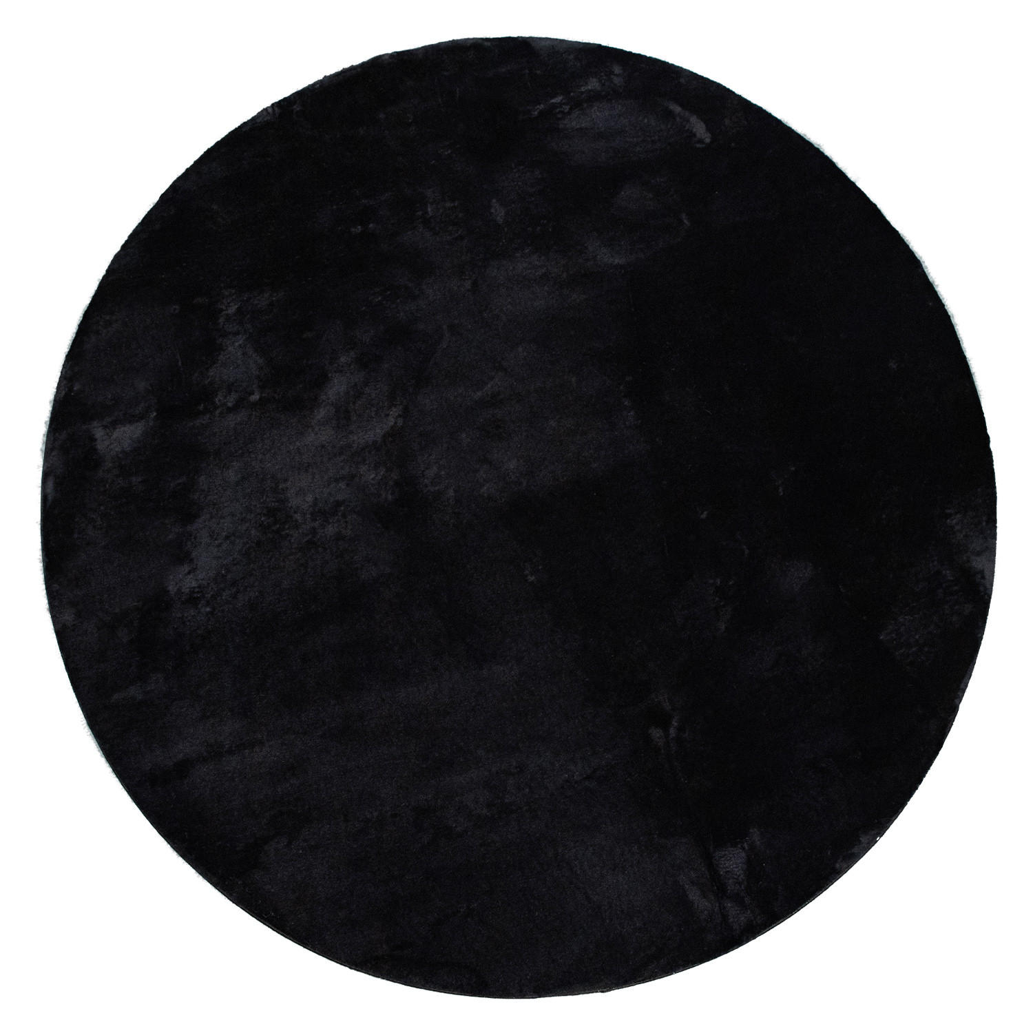 HOCHFLORTEPPICH 160/160 cm Soft 380 - Schwarz, Textil (160/160cm) - Paco Home