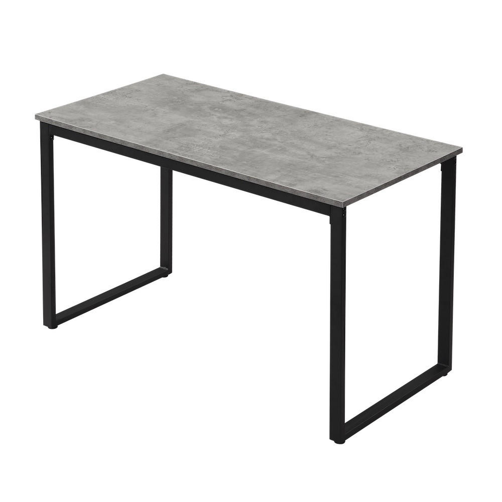 ESSTISCH SAMUEL, Beton ,120/60/76 cm - Schwarz/Grau, Holzwerkstoff/Metall (60/120/76cm) - B&D Home